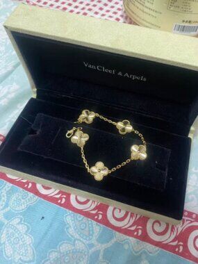 Van Cleef & Arpels Alhambra Style Four Leaf Clover Bracelet